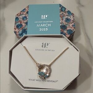 March 2025 Gold and Blue Necklace by BP